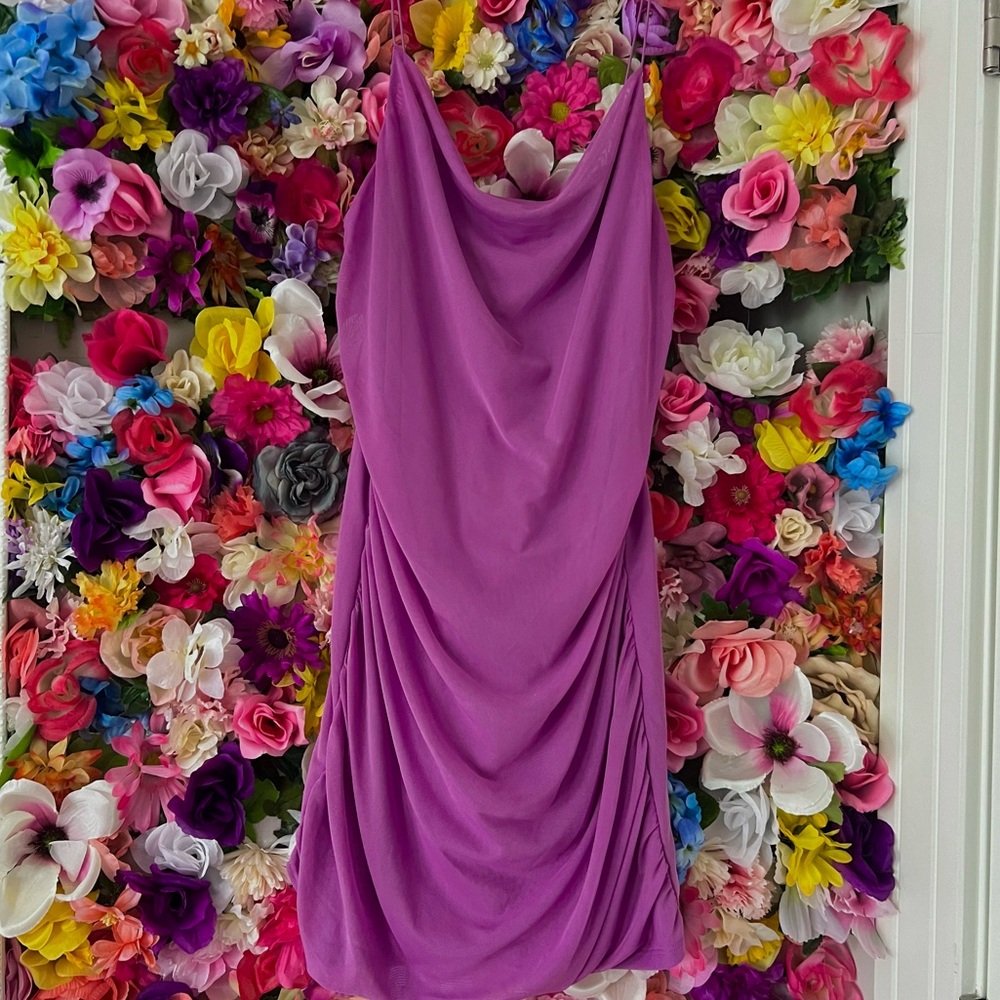 Mini Purple cocktail dress